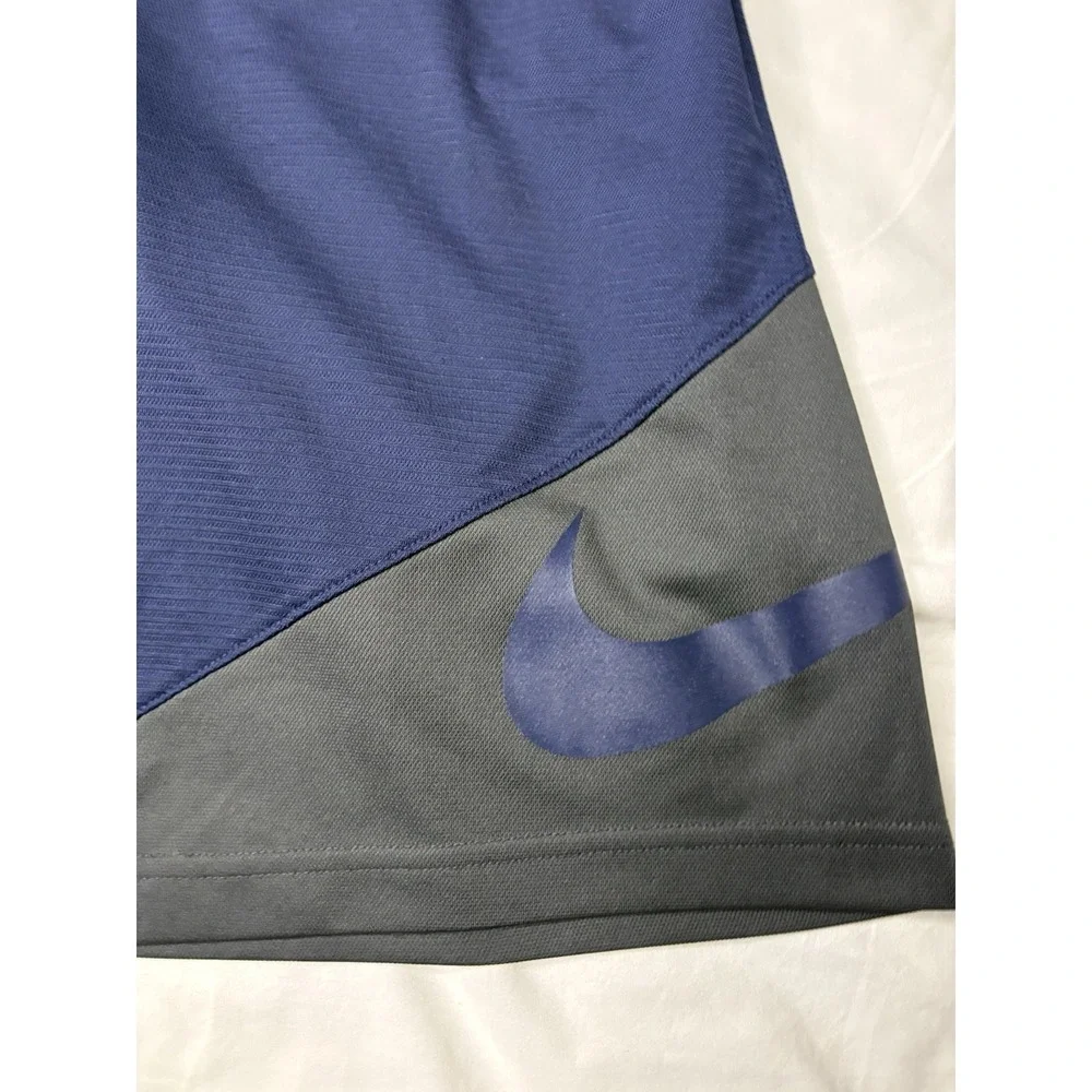 Nike Dri Fit Ole Miss Rebels Athletic Shorts Men's Size XL Blue & Gray Baggy
